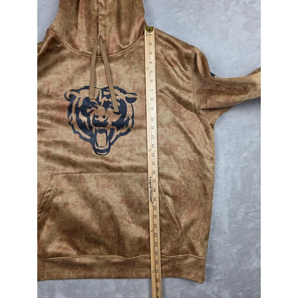 Nike Chicago Bears Hoodie Mens XL Brown Salute to Service Dri-Fit Pullover *Read